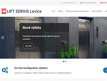 Tablet Screenshot of liftservis.sk